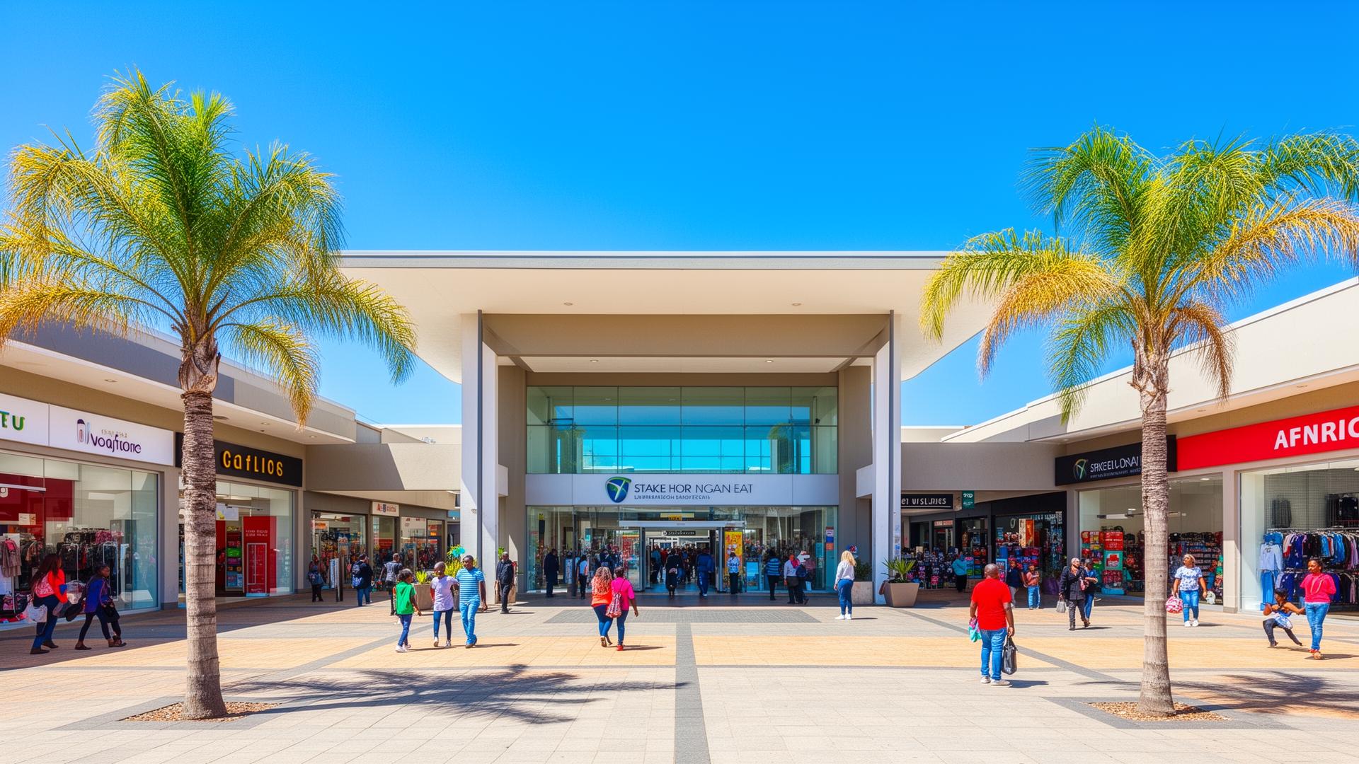 Station Plaza Shopping Centre exterior on a sunny day